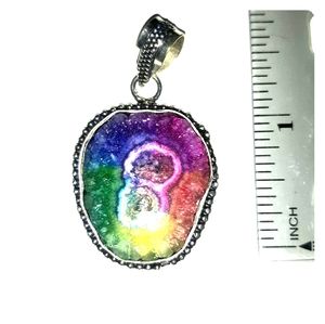 Solar Quartz SS925 pendant